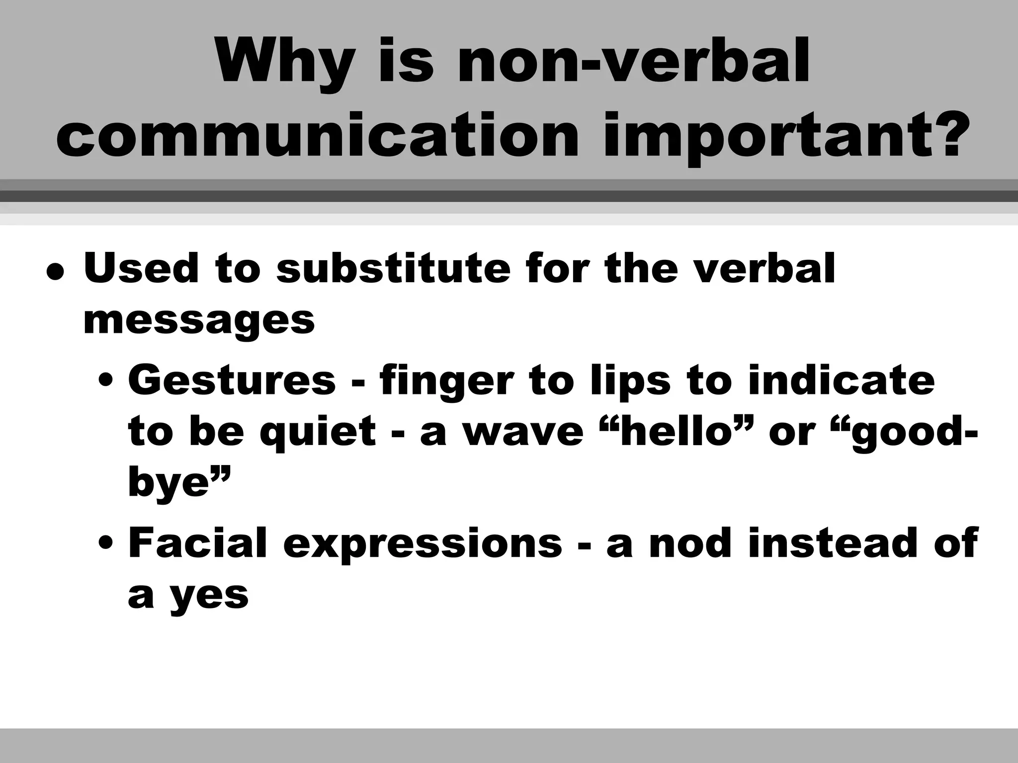 Non verbal communication | PDF