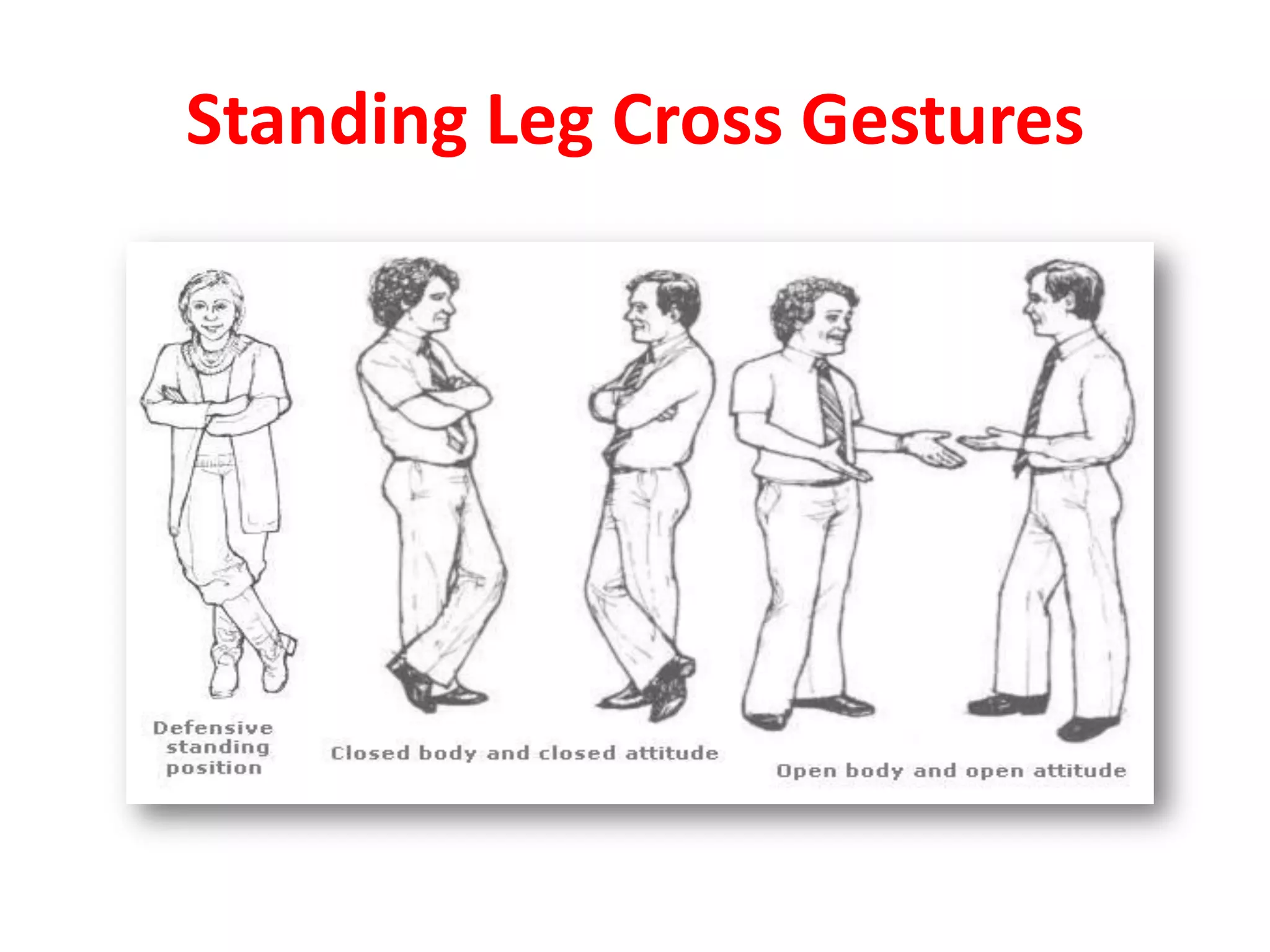 Standing Leg Cross Gestures
 