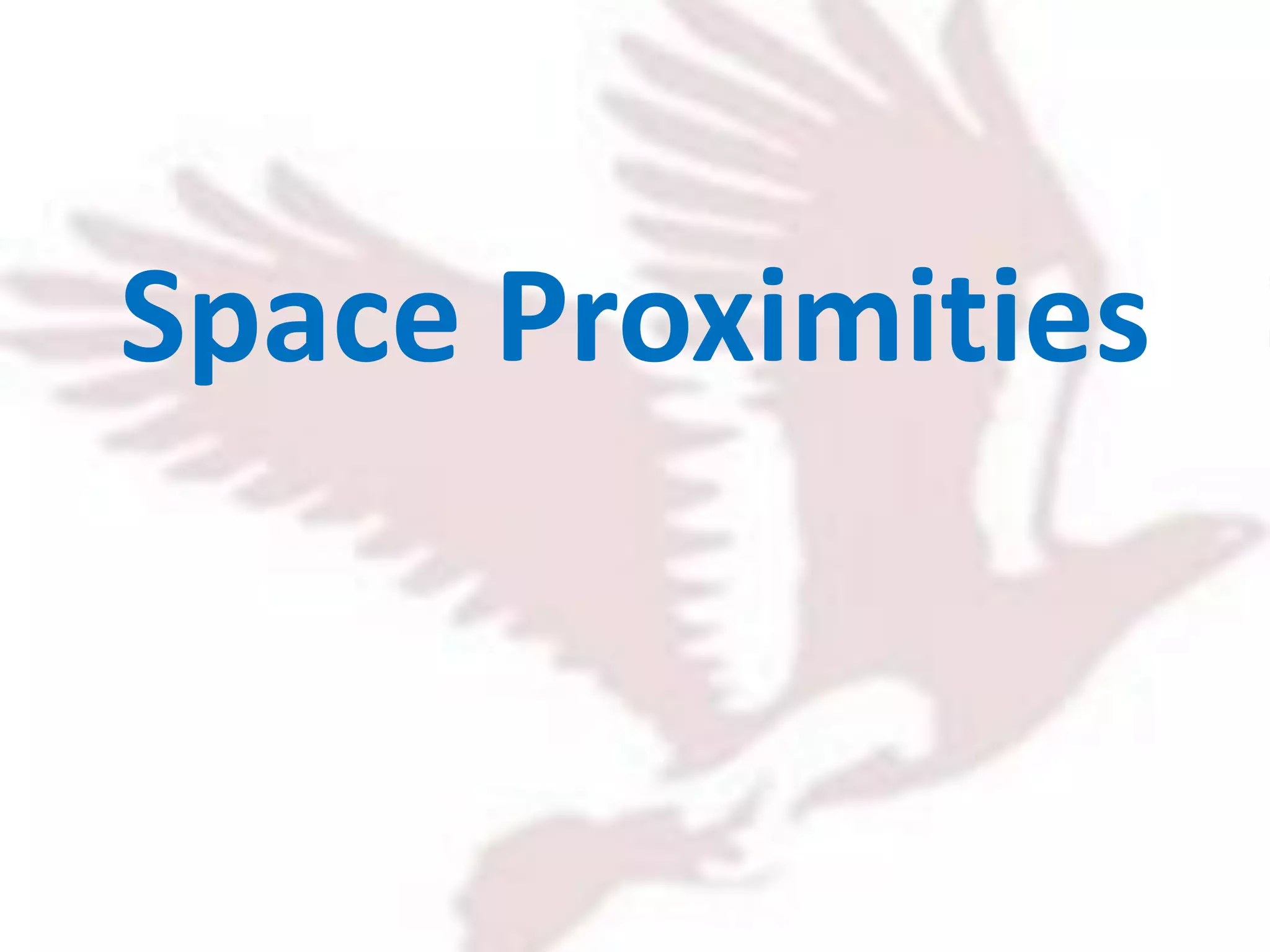 Space Proximities
 