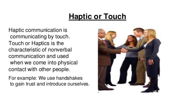 haptics nonverbal communication