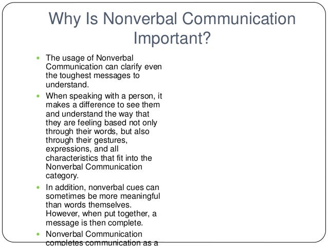 Meaning Of Non Verbal Communication