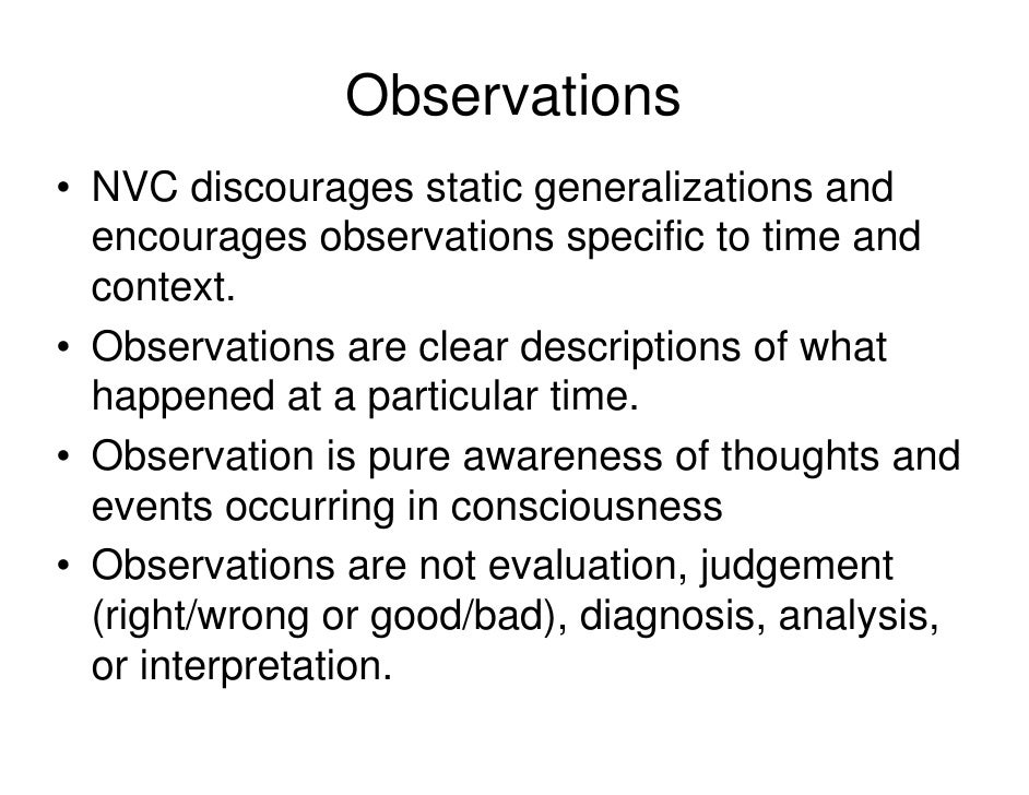 Nonviolent Communication NVC