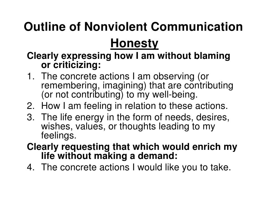 Nonviolent Communication NVC