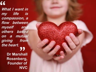 “

What I want in
my
life
is
compassion, a
flow between
myself
and
others based
on a mutual
giving
from
the heart.

“

Dr ...