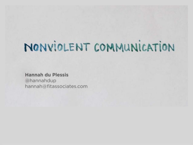 Nonviolent Communication