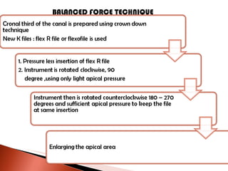 BALANCED FORCE TECHNIQUE 