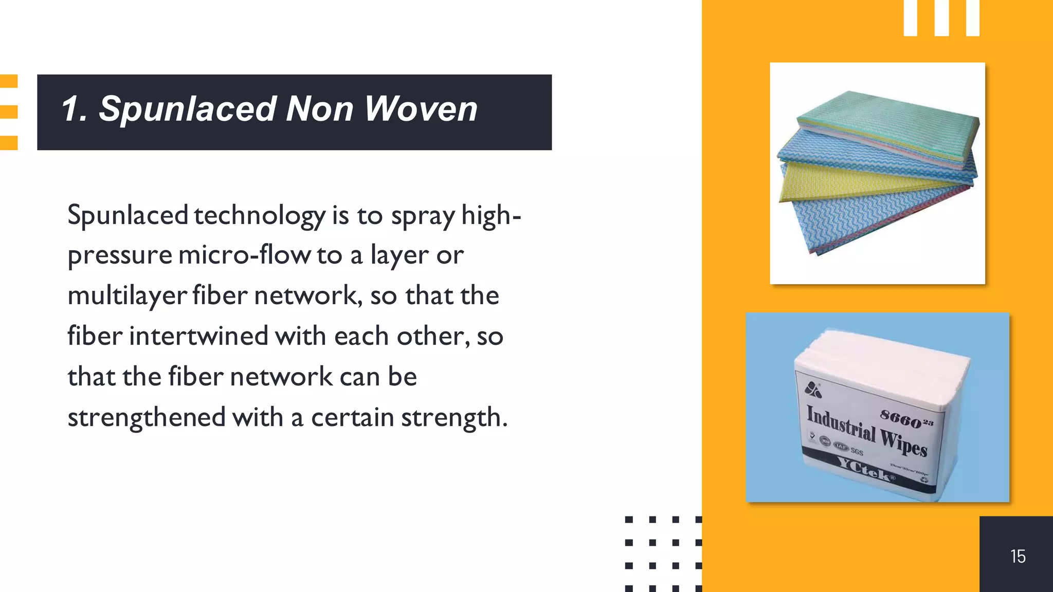 Non woven fabrics - Non woven technology
