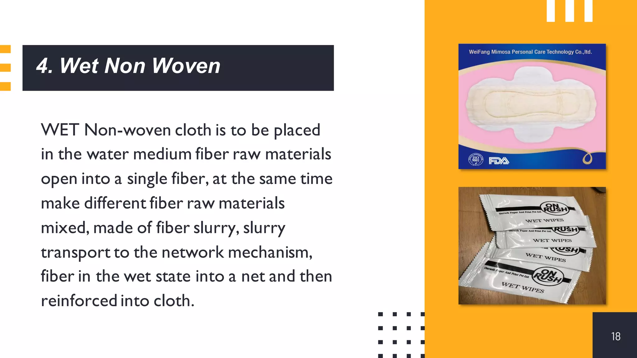 Non woven fabrics - Non woven technology