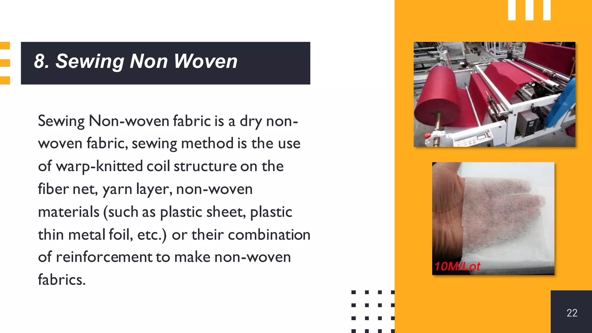 Non woven fabrics - Non woven technology