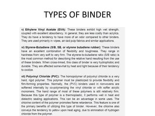 TYPES OF BINDER
 