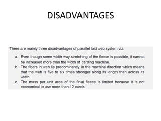 DISADVANTAGES
 