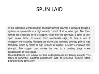 SPUN LAID
 