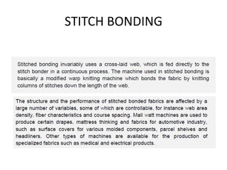 STITCH BONDING
 