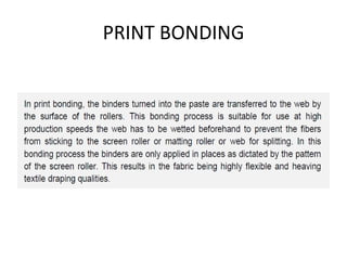 PRINT BONDING
 