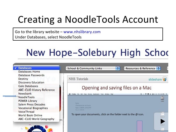 Noodletools Registration