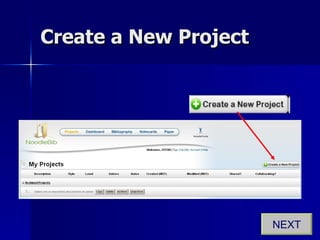 Create a New Project NEXT 