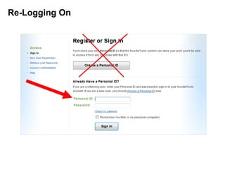 Re-Logging On  