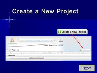 Create a New ProjectCreate a New Project
NEXT
 