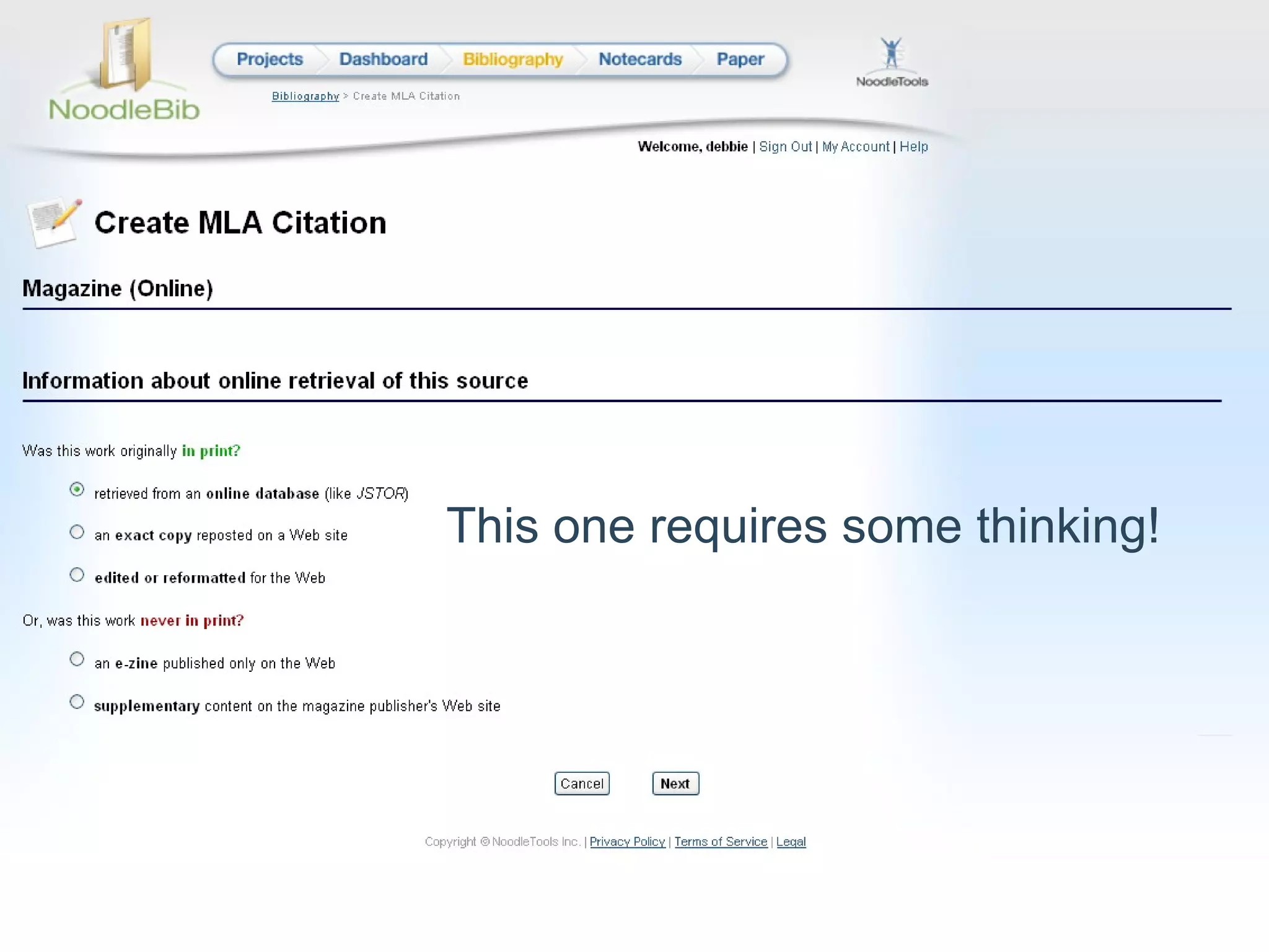 This one requires some thinking! 