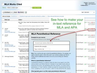 See how to make your
 in-text reference for
    MLA and APA
 