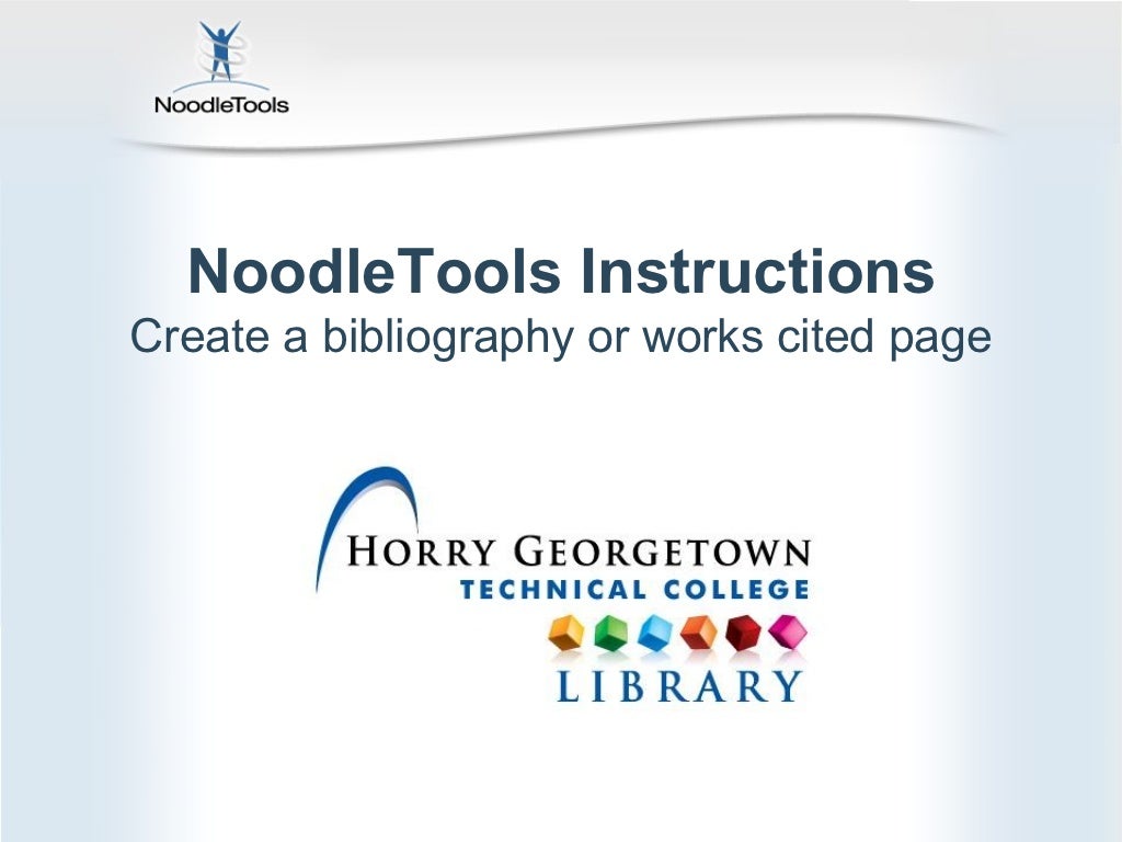 Noodle Tools