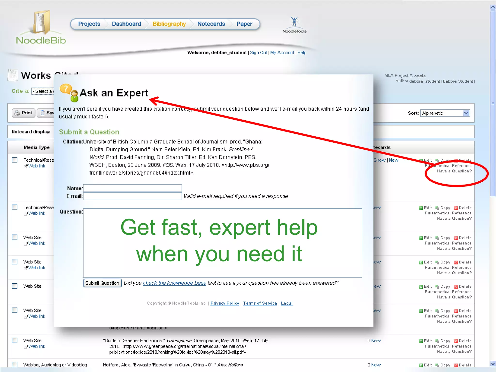 Get fast, expert help when you need it