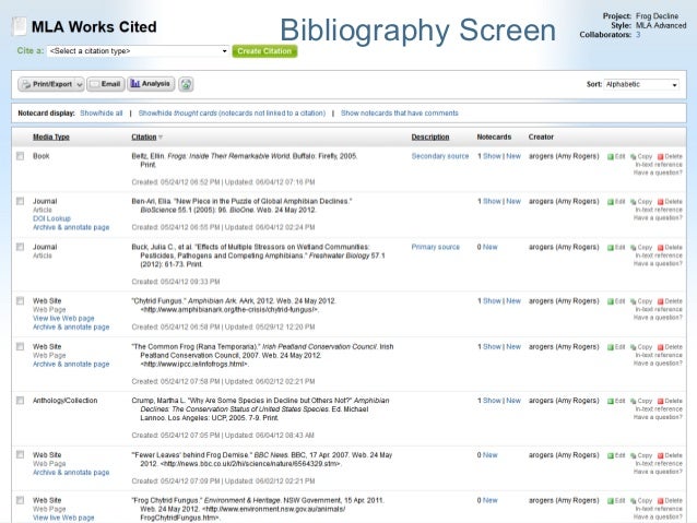 how to create a bibliography