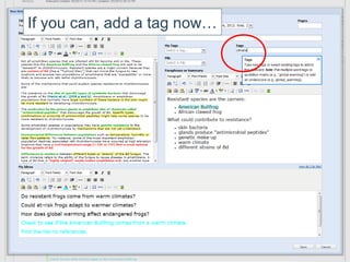 If you can, add a tag now…
 