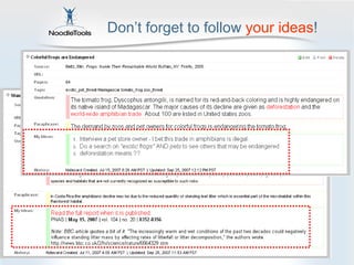 Don’t forget to follow your ideas!
 