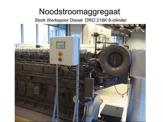 Noodstroomaggregaat
Stork Werkspoor Diesel DRO 218K 8-cilinder
 