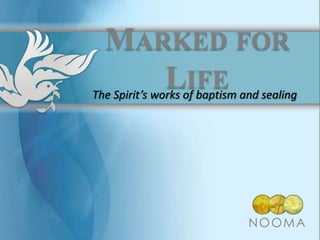 MARKED FOR
LIFE

The Spirit’s works of baptism and sealing

NOOMA

 