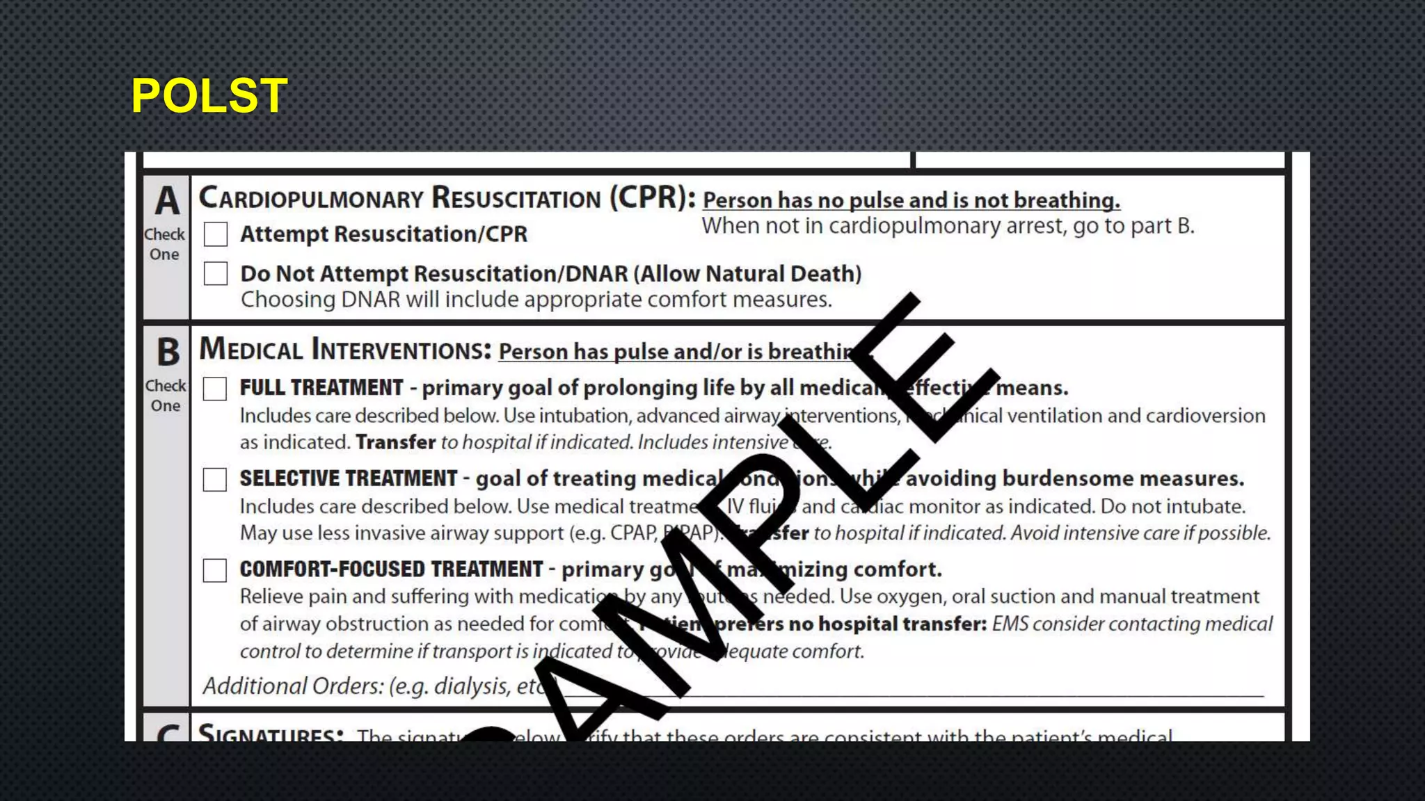 POLST
 