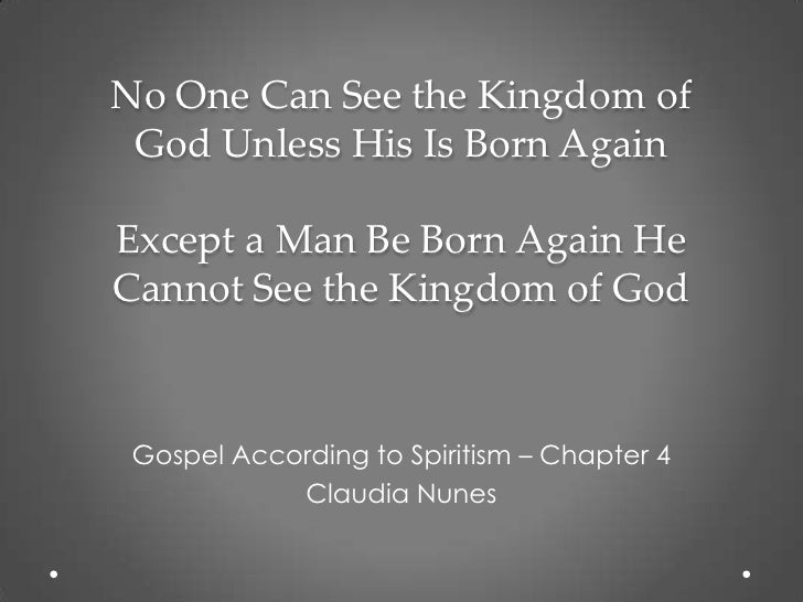 What does assignment mean in the bible to be born again