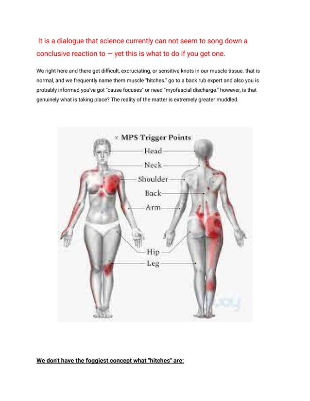 No One Really Knows What Muscle Knots Are _ Are there really knots in