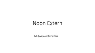 Noon Extern
Ext. Kwannop Kornsritipa
 