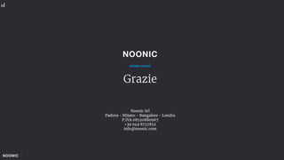 Grazie
NOONIC GUIDES
Noonic Srl
Padova - Milano - Bangalore - Londra
P.IVA 08520880967
+39 049 8757852
info@noonic.com
 