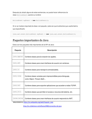 Comandos de Java | PDF