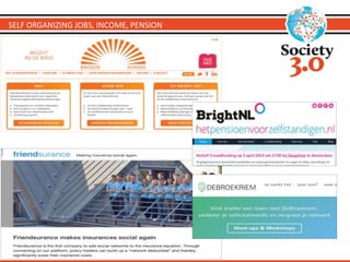 SELF ORGANIZING JOBS, INCOME, PENSION
 
