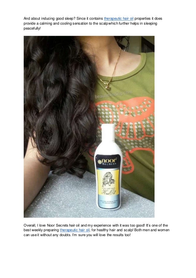 Noor Therapeutic Hair Oil Review