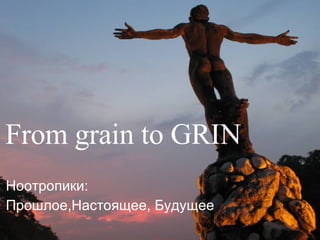   From grain to GRIN Ноотропики :  Прошлое , Настоящее ,  Будущее 