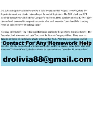 what is an outstanding check