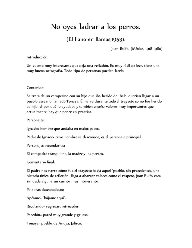 No oyes ladrar a los perros