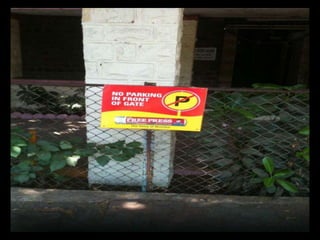 NO PARKING BOARDS ADVERTISING 