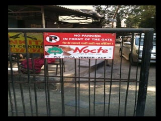 NO PARKING BOARDS ADVERTISING 