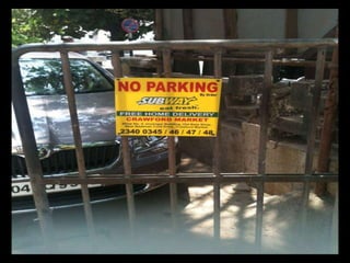 NO PARKING BOARDS ADVERTISING 