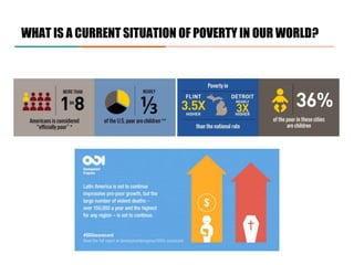 WHAT IS A CURRENT SITUATION OF POVERTY IN OUR WORLD?
 