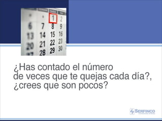 21 DIAS SIN QUEJARSE