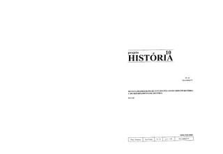 Nora 09 08 entre memória e história