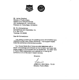 Norad letter