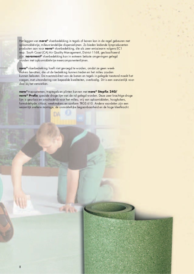 flooring systems - Nora milieuvriendelijkheid